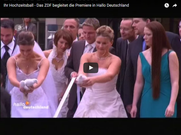 Premiere des ersten Hochzeitsball in Dortmund.